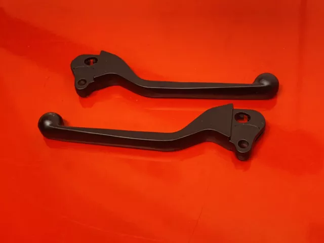 Vespa Pe Px Tx T5 Black Left And Right Clutch And Front Brake Dog Leg Levers 2