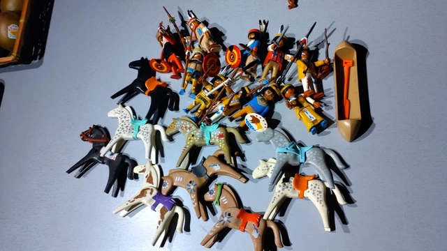 Drapeau / étendard Playmobil Western Pour Fort Brave - Références 5245, 5249, 5247, Occasion