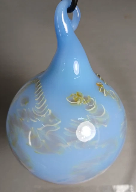 Hand Blown Glass Ornament Ball . Self Representing Artist (SRA)