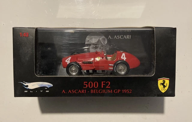 Ferrari 500 F2 – Vainqueur GP Belgique 1952 – Ascari – Quartzo 1/43 – Très Bon état