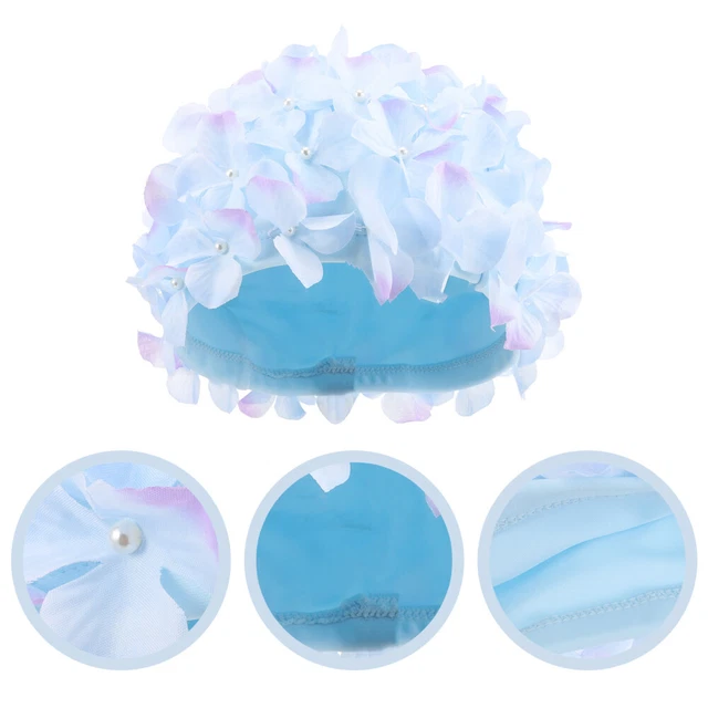 Decorative Petal Swim Cap Hair Protection Swimming Cap Summer Swimming Pool Cap