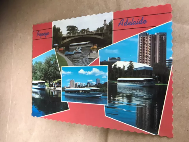 Riding On Popeye&Paddleboats Torrens River. Adelaide. Australia. Multiview Pcard