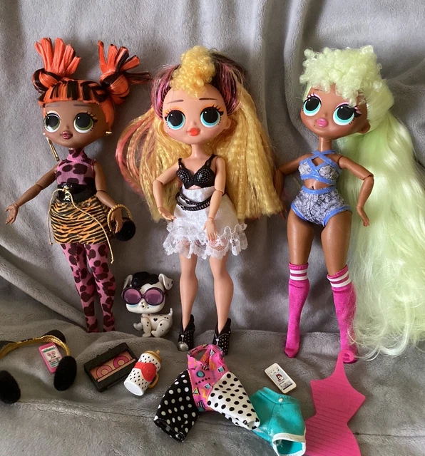 Bundle of LOL Surprise OMG Remix Fashion Dolls & Accessories. VGC.