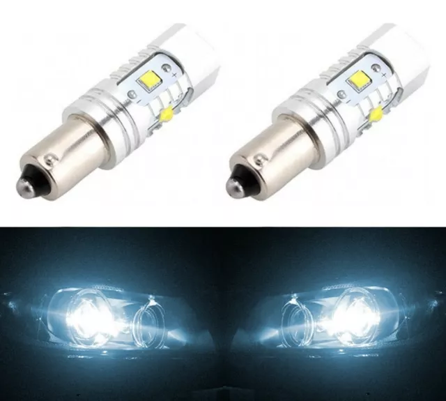 LED 30W BA9s White 6000K Two Bulbs Front Side Marker Park Light Replacement Lamp