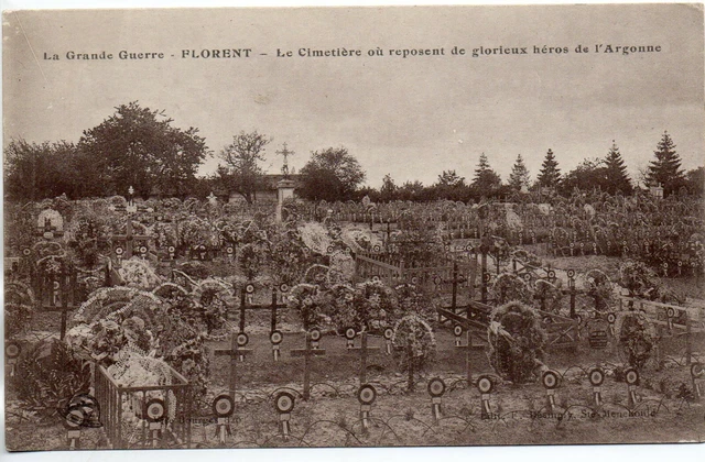 FLORENT - L' Argonne  - Marne - CPA 51 - le cimetiere Militaire 3