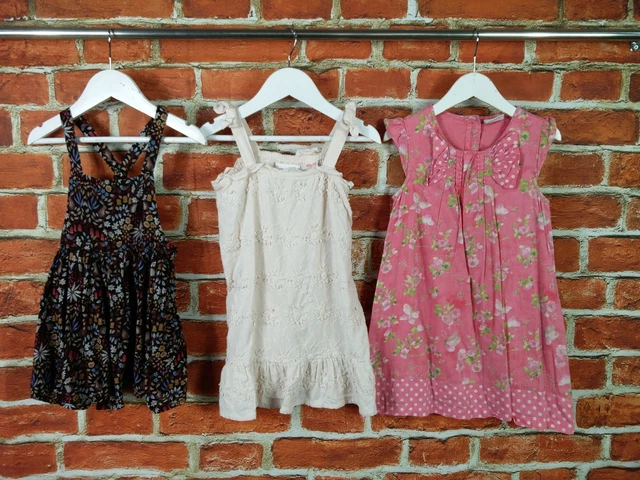 Girls Bundle Age 3-4 Year Next Zara Pinafore Dress Sleeveless Summer Party 104Cm
