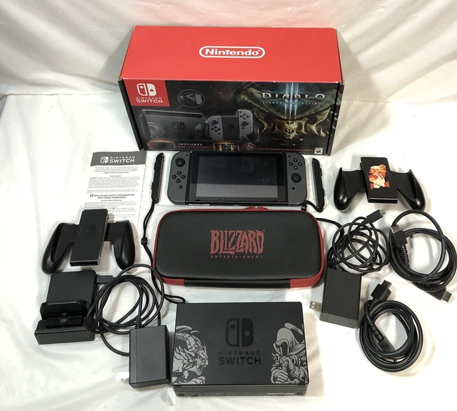 NINTENDO SWITCH Diablo III Eternal Collection Console Bundle + Extras