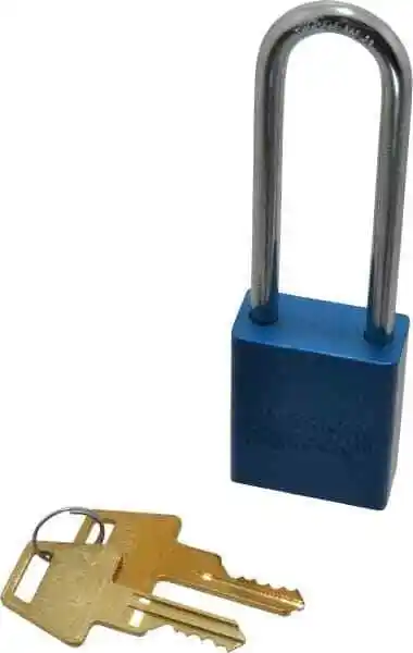 American Lock Keyed Different Lockout Padlock 3" Shackle Clearance, 1/4" Shac...