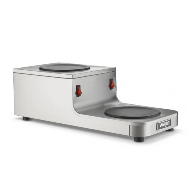 NEW Waring WCW20R Double Step Up Coffee Warmer 120v Decanter Pot Electric #8810