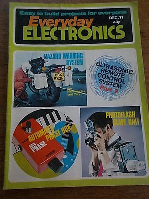 1970s Vintage Magazine 1977 Easy to build projects EVERYDAY ELECTRONICS
