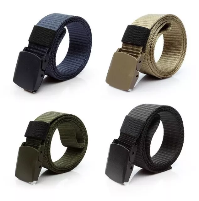 Hot Fashion Outdoor Military Tactical Polyester Waistband Canvas Web Belt -120cm