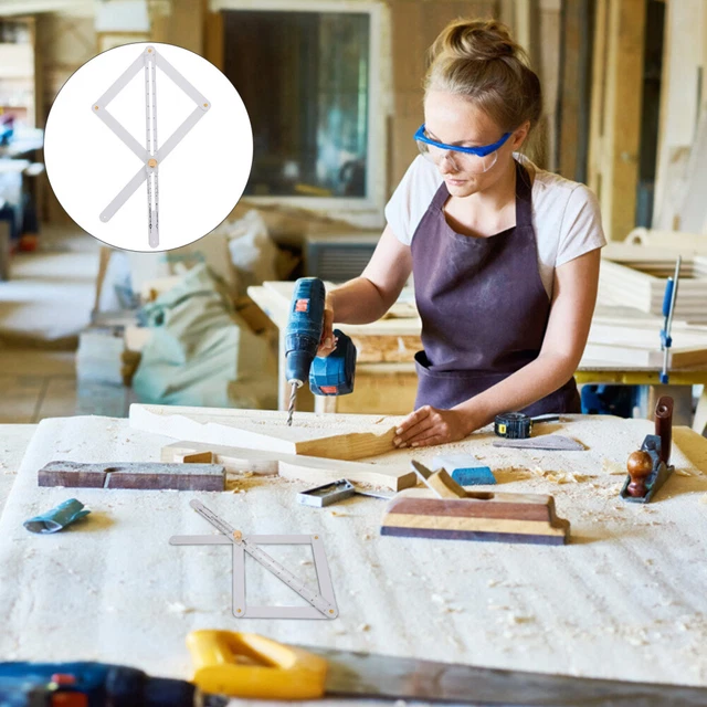 Rapporteur & Détecteur D'angle General Tools #39 - Acier Inoxydable - Pour Mesures Intérieur/extérieur