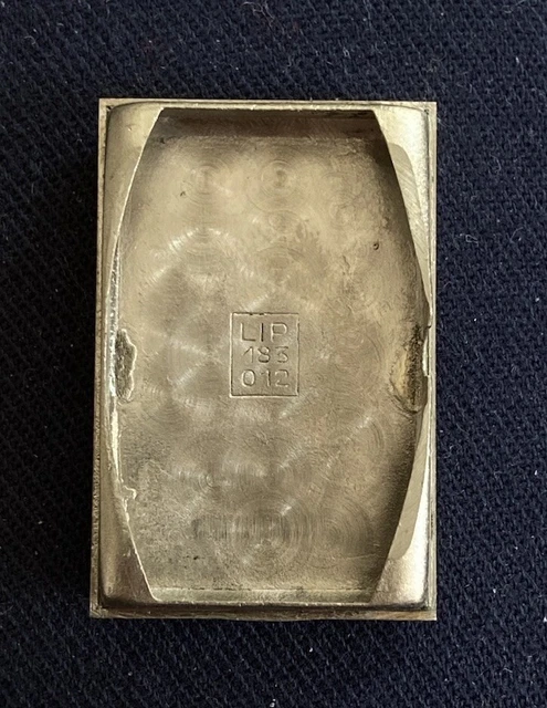 Boîtier + Cadran Plaque Or Pour Montre LIP Mécanique - Référence R571 - État Quasi Neuf (NOS) - Pour Restauration Ou Customisation