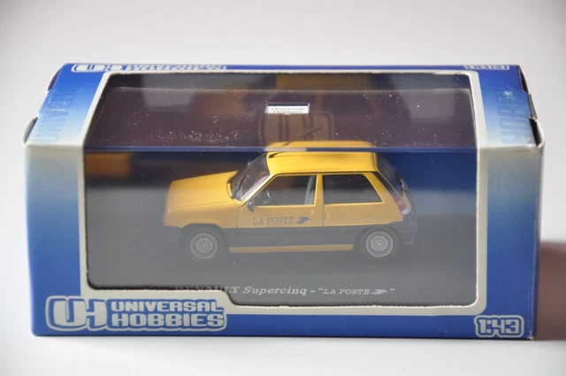 RARE Miniature Voiture Renault Supercinq Super 5 - LA POSTE - PTT - 1989 - échelle 1/43