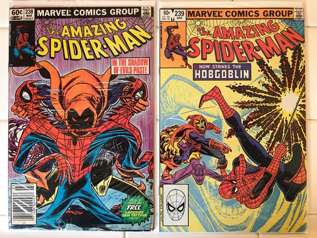 Amazing Spider-Man Vol 1 #238-239 1st Appr Hobgoblin w/Tattooz Newsstand 1983
