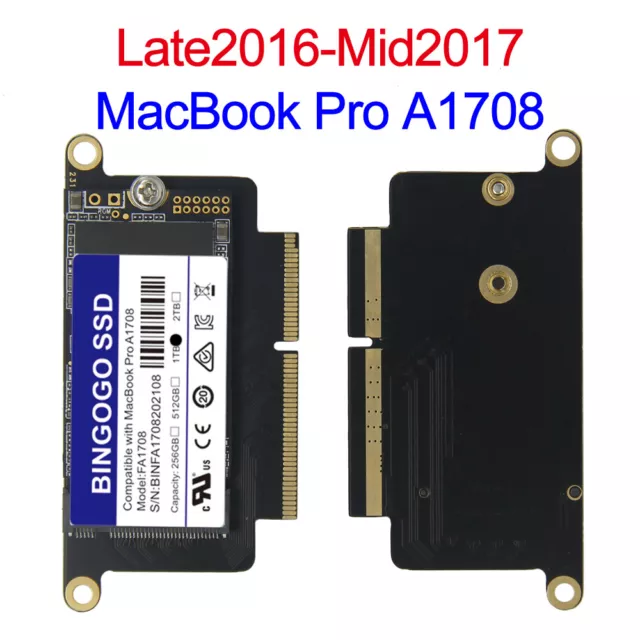 NUOVO 1 TB SSD per 2016 2017 Apple MacBook Pro senza touchbar A1708 EMC 2978 3164