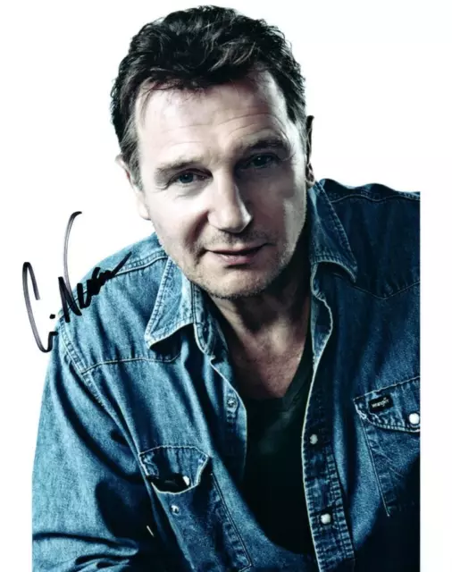 Liam Neeson signed 8x10 Picture autographed Photo Nice Photo with COA