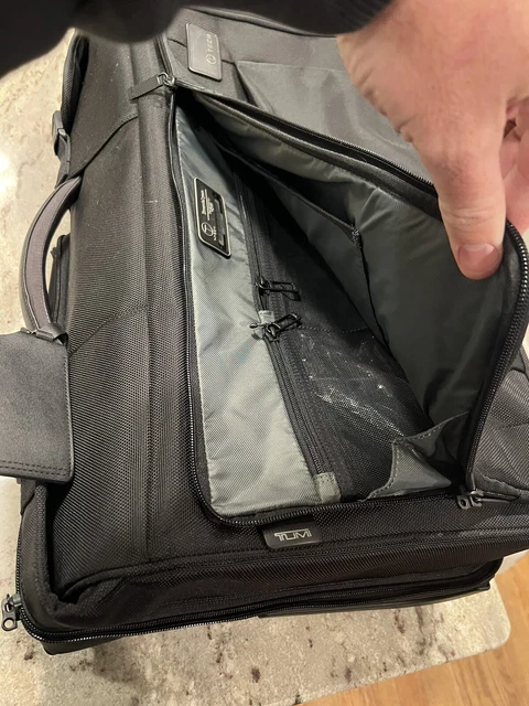 Tumi T-Tech Wheeled Black Ballistic Nylon  Carry-On 14.5"x22"x8.5" Garment Bag 4