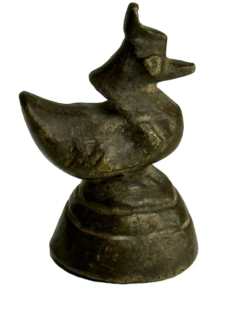 South East Asia Opium Weight Bronze Bird Duck China Antique 11 oz  (311.8 grams) 3