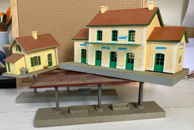 JOUEF HO lot gare hangar quai maison garde barrière maquettes