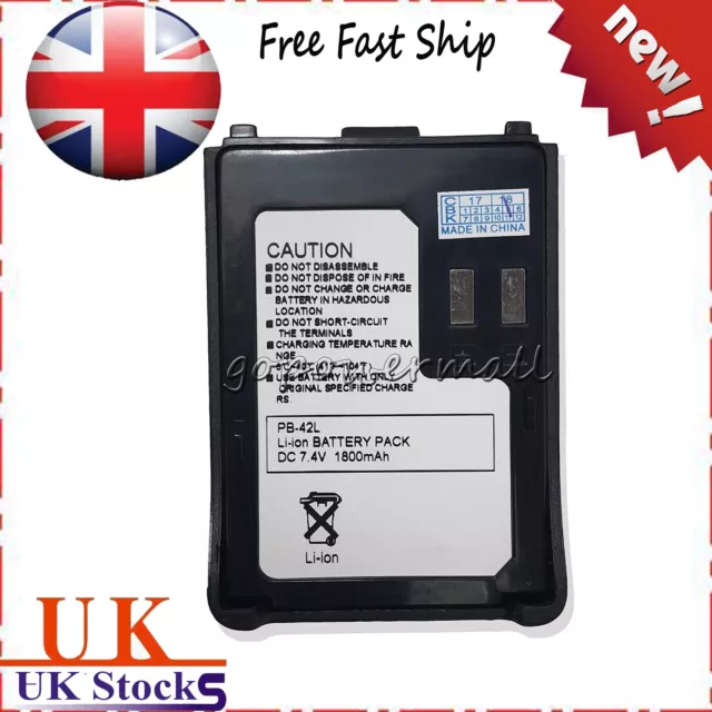 PB-42L 2000mAh Li-Ion Battery for KENWOOD TH-F6 TH-F6A TH-F6E TH-F7 TH-F7A