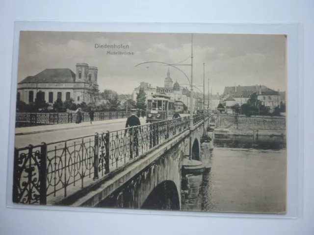 Carte Postale /  Thionville /  Lorraine / Pont De La Moselle  .....  Tramway