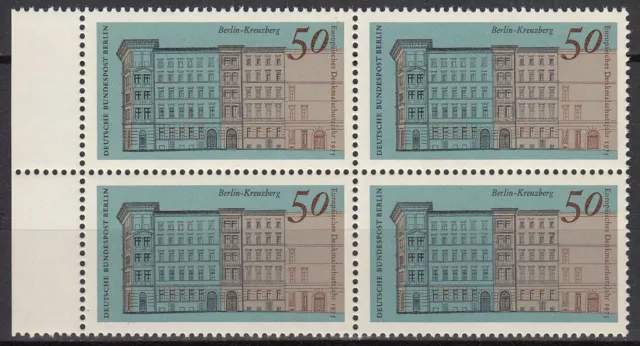 Briefmarke 1975 Berlin 508 postfrisch 4 er Block Rand links