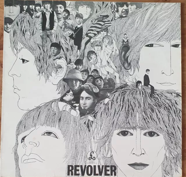 BEATLES Revolver LP EMI Parlophone Pcs7009 5th pressing 1971-73.   Ex/Ex