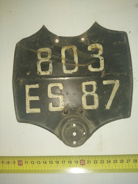Ancienne Plaque D’immatriculation Moto – Pennsylvanie 1924 – États-Unis – Pièce Vintage