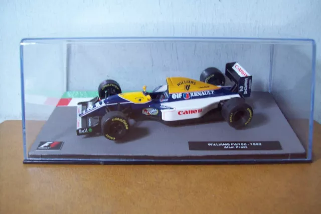 1/43 PANINI F1 No 19 WILLIAMS RENAULT FW15C 1993 WORLD CHAMPION ALAIN PROST