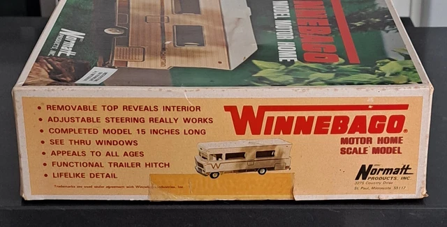 VINTAGE NORMATT 1973 Winnebago Motorhome Model Kit - Complete and ...