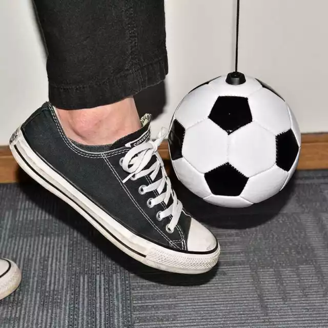 1pc Practice Kick Soccer Ball Soccer With String Kids Beginner Football Training