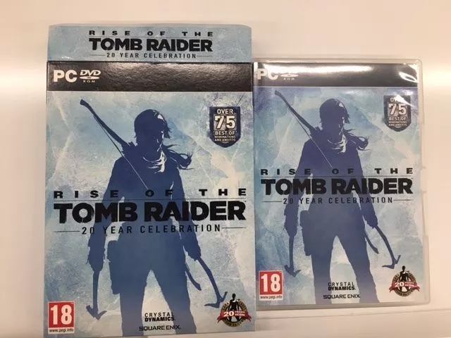 Rise of the Tomb Raider 20 year celebration NO GAME pc box & carton box English