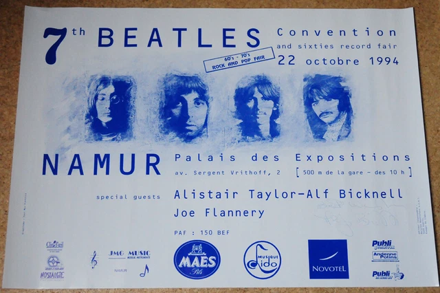 BEATLES, ALF BICKNELL original Autogramm, signiertes Poster 1995