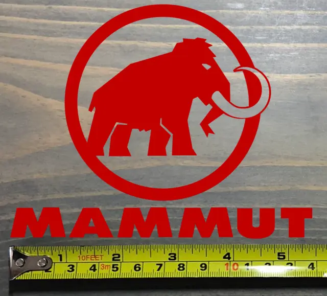 Mammut Sticker Decal 5.5" Hiking Climbing Backpack Jacket Red Backcountry