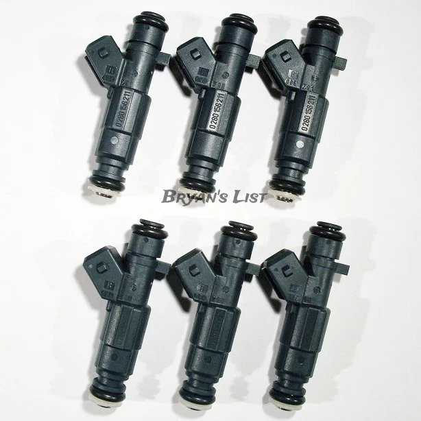UPGRADE SET OF 6 NEW Bosch Gen III EV1 Fuel Injectors 0280156211