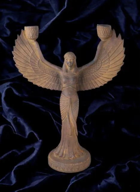 Isis Enchanting Winged Goddess Statue God of Love Ancient Egyptian Antiques BC