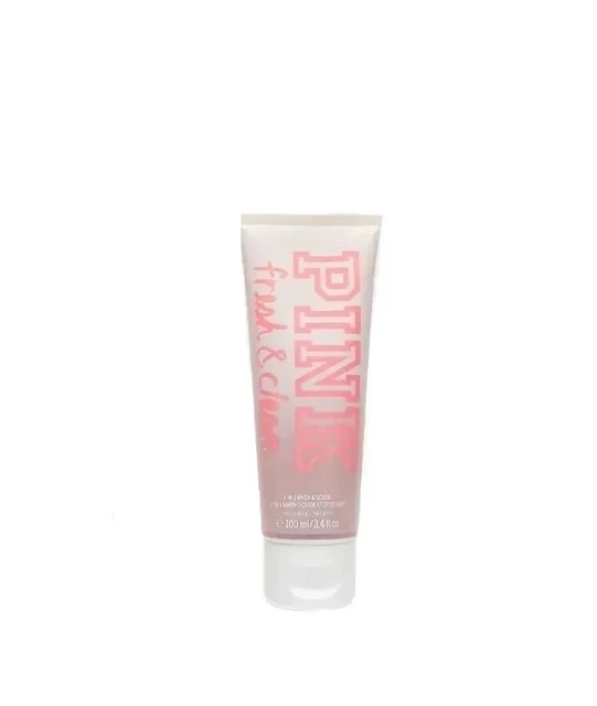 Victoria's Secret PINK Fresh & Clean 2 in 1 Wash & Scrub 3.4 oz See Description