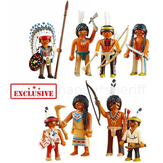 Playmobil (Lot 3873, 2x 3814, 3036, 3813) - Bisons, Amérindiens