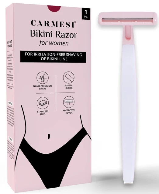 Línea de bikini de afeitar Carmesi para mujer para afeitado sin irritación