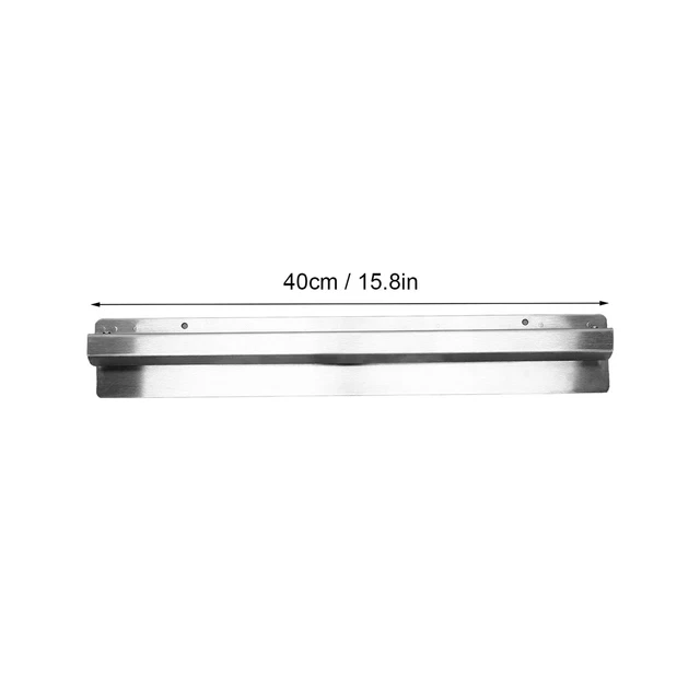 (Length 40CM)Slide Check Rack Hanging Ticket Holder Rail Convenient Stainless