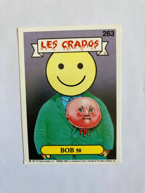 Carte autocollant 263 Les Crados 2 - Bob 50 sticker Art Spiegelman