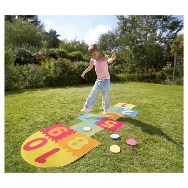 GIANT HOPSCOTCH PLAY Mats Soft Foam EVA Kids Jigsaw Tiles Interlocking ...