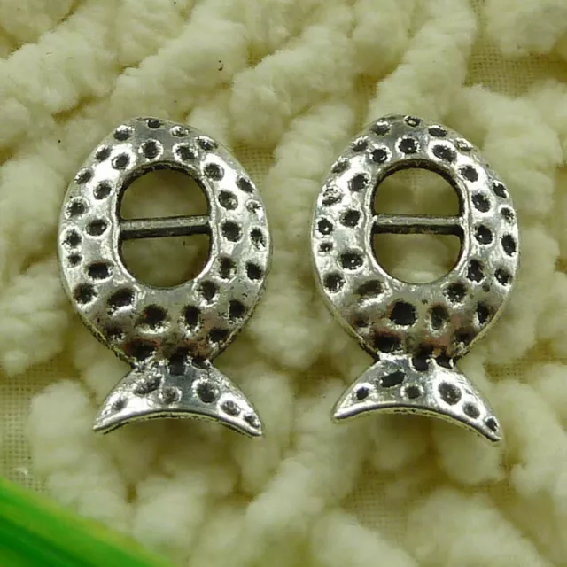 180 Pcs Tibetan Silver Fish Spacers 23X14MM S3458 DIY Jewelry Making