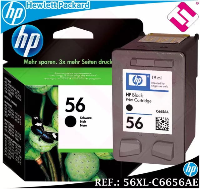 Ink Black 56 XL Original Printers HP Deskjet Officejet J Pro Cartridge Black