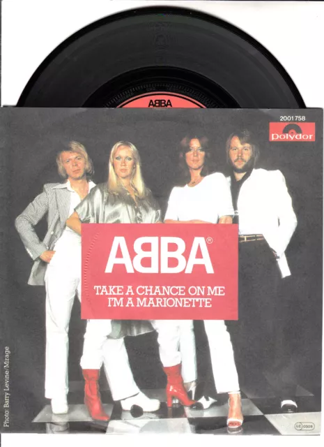 ABBA  Take A Chance On Me & I'm A Marionette PICTURE SLEEVE 7" 45 rpm BRAND NEW