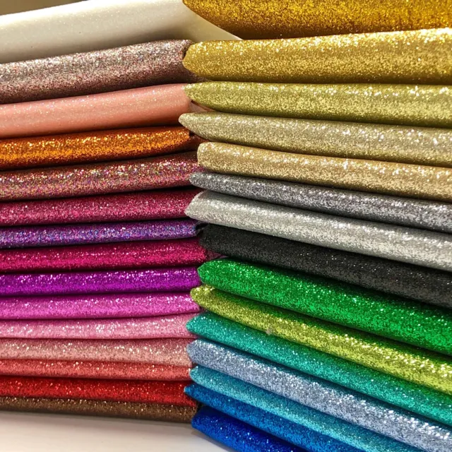 Fine Glitter Fabric Sparkly Material Polyester Christmas Crafts Material UK