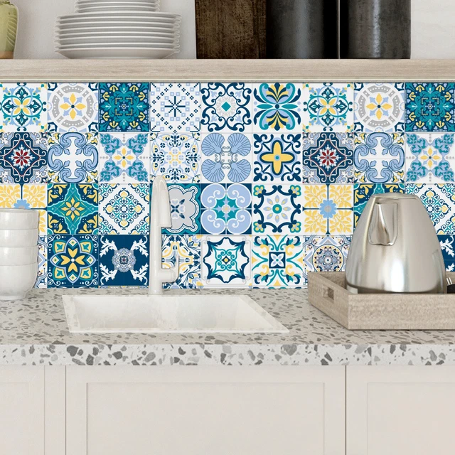 Adesivi Per Piastrelle 24 Pezzi - Decorazione Autoadesiva Per Cucina E Bagno 15x30 Cm - Foto 7