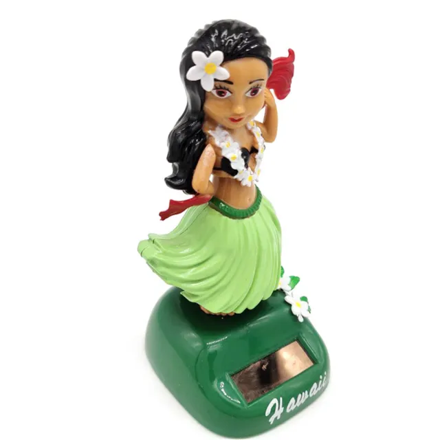 Hawaiian Hula Girl Car Auto Truck Dashboard Dancing Hawaii Doll Dash Board Green