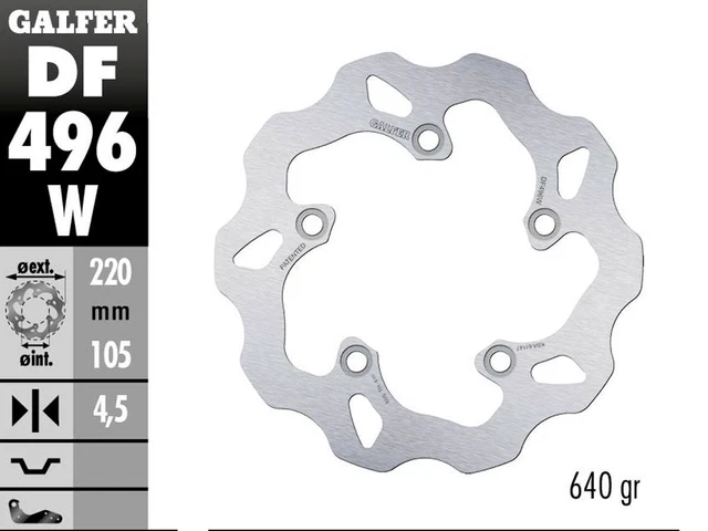 Df496Wr Disco Fisso Posteriore Racing Galfer Per R1 / M 2004-2023